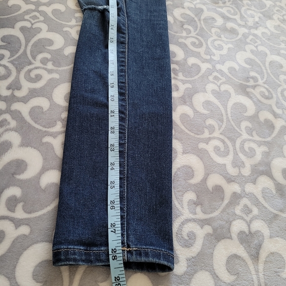 Forever 21 jeans, Dark denim, fading Skinny ripped Size 27, high-waisted - Picture 10 of 11